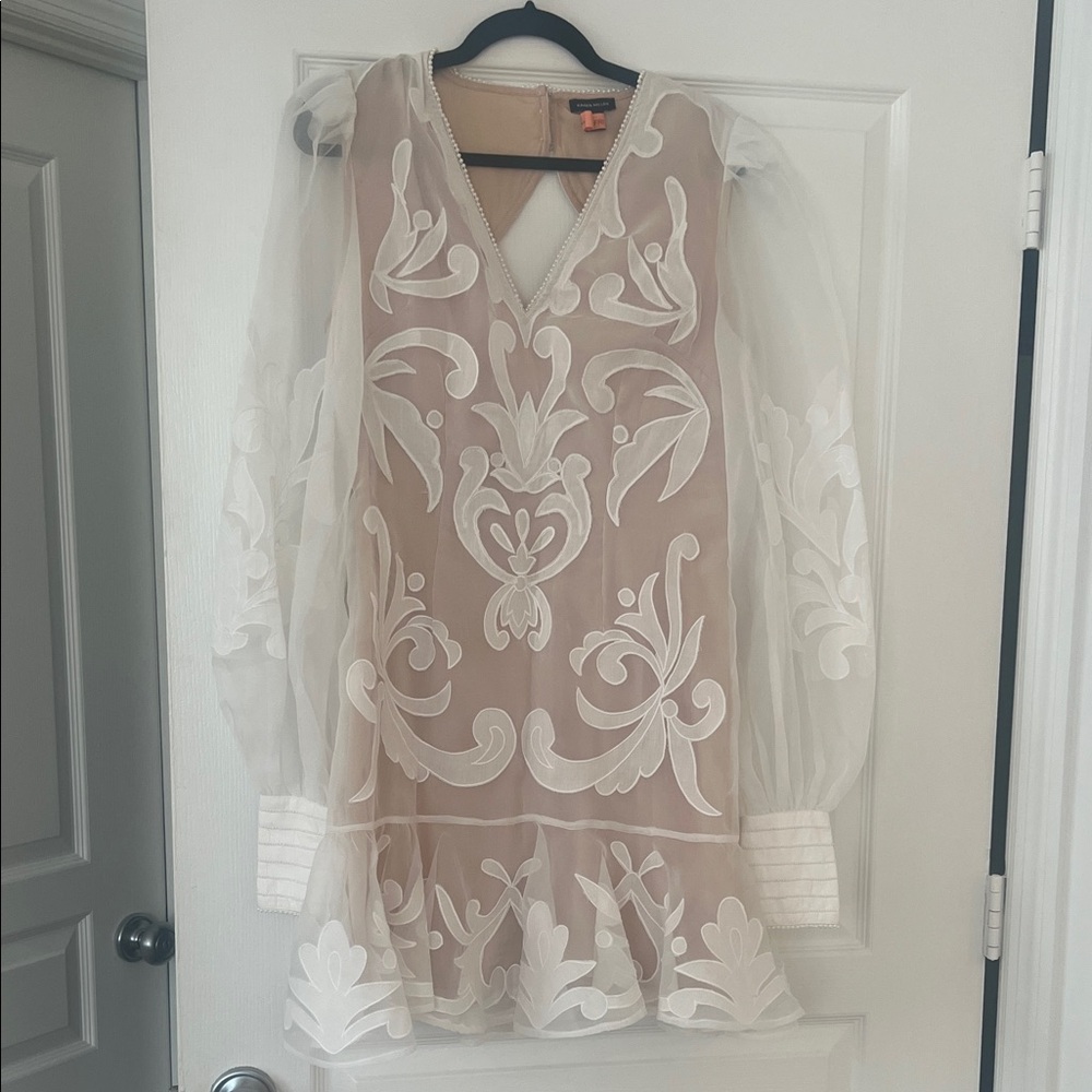 Karen Millen White and Cream cocktail Dress